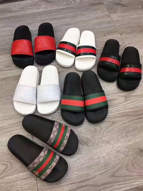 how to tell gucci slides are real|Gucci knockoff slides for men.